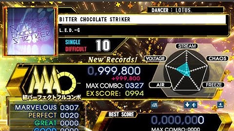 【DDR A20PLUS】BITTER CHOCOLATE STRIKER / DSP LV10 【PLAY MOVIE】