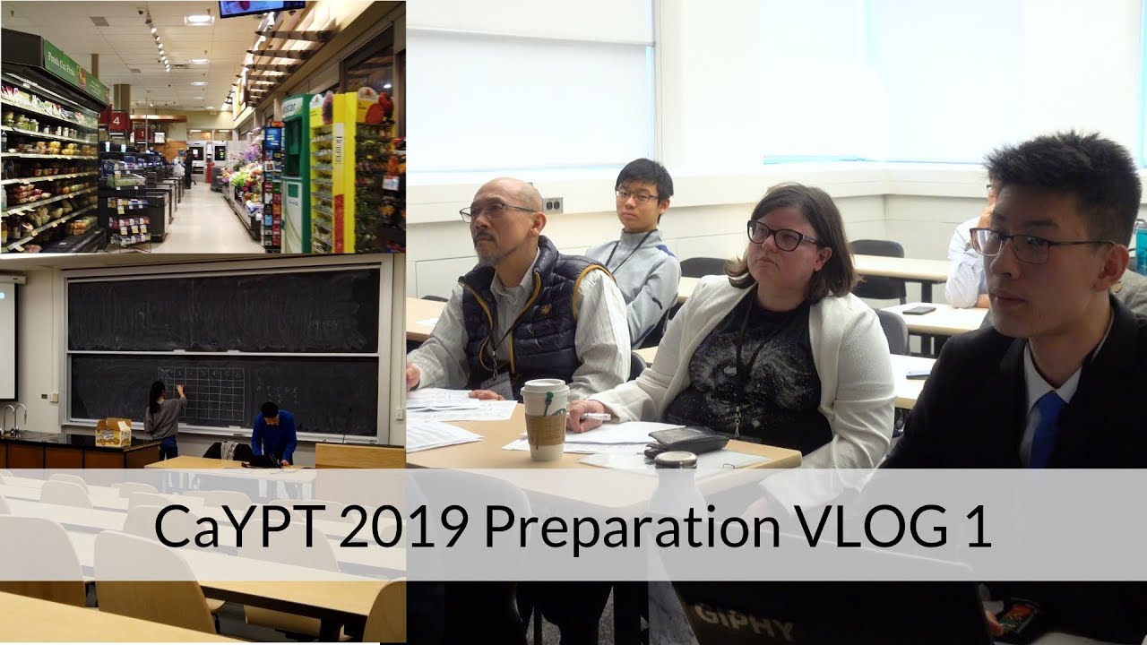 CaYPT 2019 Preparation VLOG 1 of 2