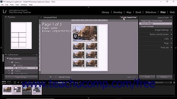 Lightroom Classic CC Tutorial Saving Print Settings as a Print Collection Adobe Training Lesson
