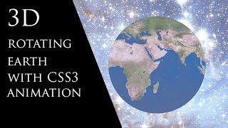 3D Rotating Earth with CSS3 Animation