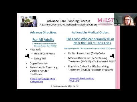 Advance Care Planning & MOLST for People with Developmental Disabilities