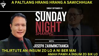 THLIRTUTE AN INSUM ZO LO | SUNDAY NIGHT SHARING JOSEPH ZAIHMINGTHANGA NEN