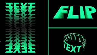 Flip Text Effect In Adobe Illustrator | Blending, Reflect & Gradient | 3D Tool Hologram Text Flip
