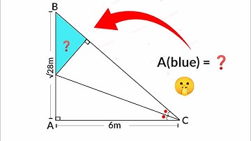 Can you find area of the Blue triangle? | (Fun Geometry Problem) | #math #maths | #geometry