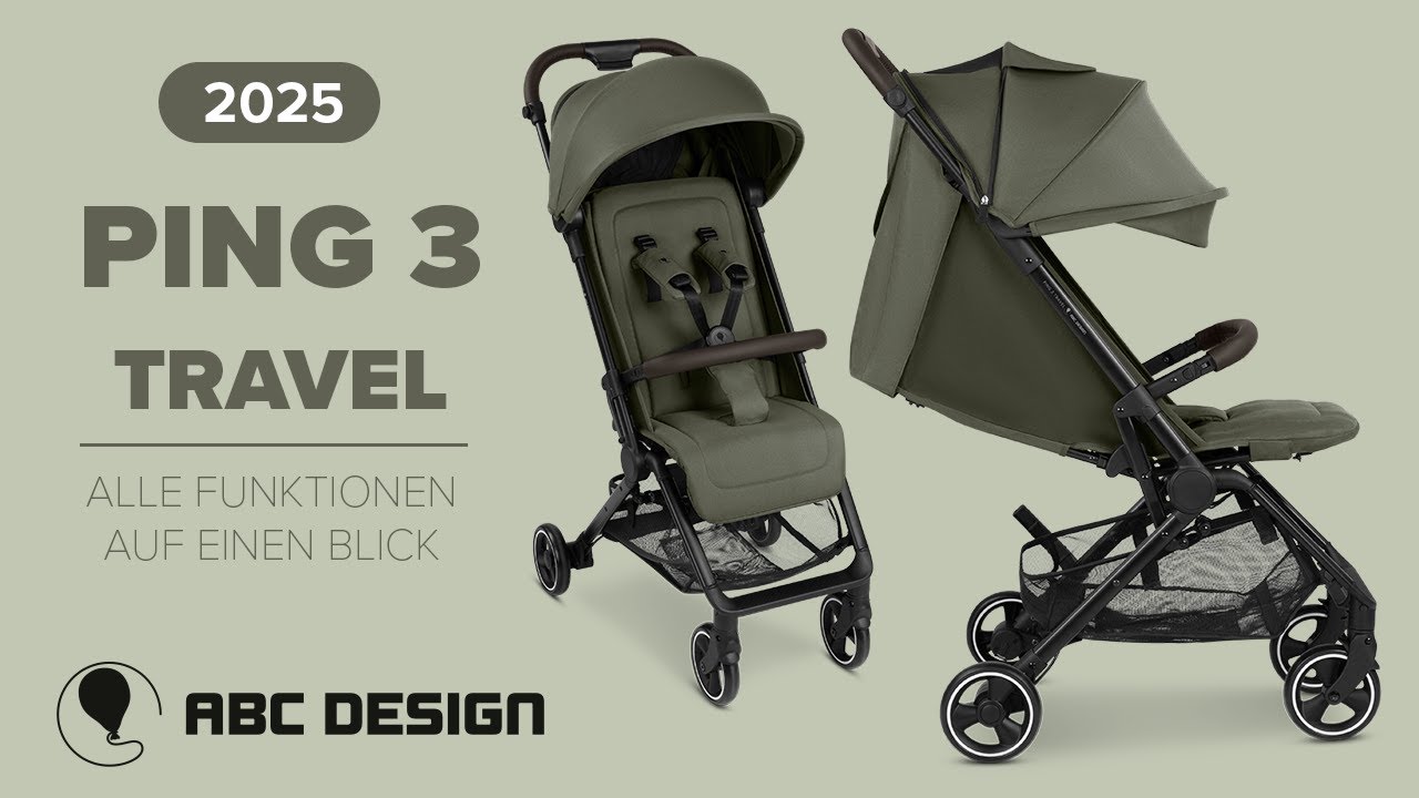 PING 3 TRAVEL - Reisebuggy mit kompaktem Faltmaß (Modell 2025) | ABC Design