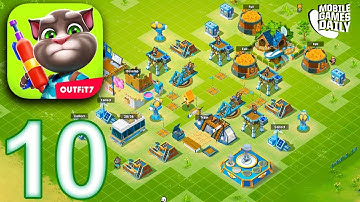 TALKING TOM CAMP Gameplay Part 10 - Treehouse Level 6 Base Defense (iOS Android)