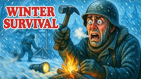 Winter Desperation Building Shelter Before Freezing to Death | WW2 History For Sleep