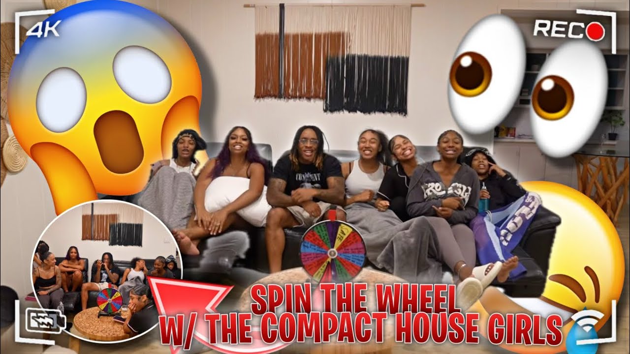 MYSTERY SPIN THE WHEEL CHALLENGE WITH COMPACT HOUSE GIRLS! *EXTREME DARE EDITION*