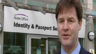 Nick Clegg, No to ID cards: Political Slot - Channel 4