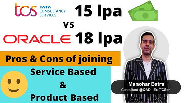 TCS vs Oracle | Service vs Product based | Manohar Batra |  @Coding Ninjas ​