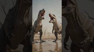 Rajasaurus vs Rugops #dinosaur #ai #aivideo #lostworlds #ancientworlds