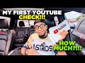 I gave away my first youtube check how much did i make  poker vlog 13