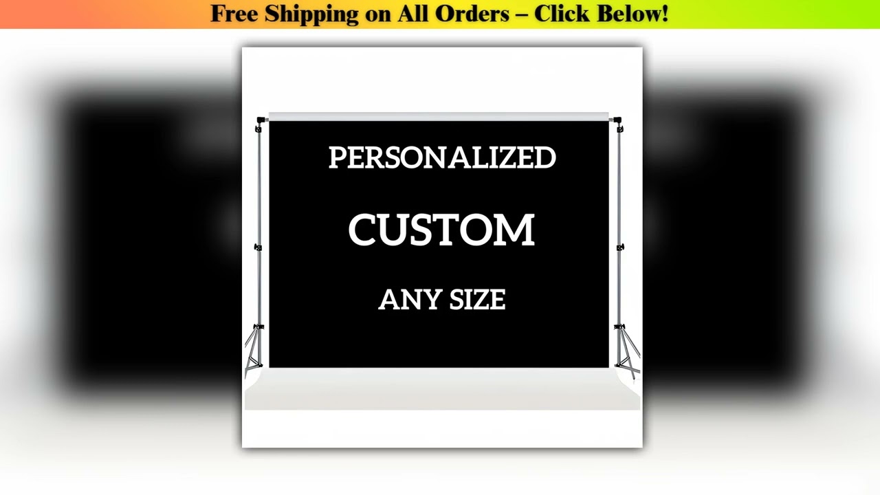Custom Background Personalized Banner Christmas and Halloween Backdrops for Birthday Party Banner