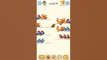 Bird Color Sort Puzzle Game Level 74 #shorts #birdgame #birds #game #youtubeshorts #shortvideo