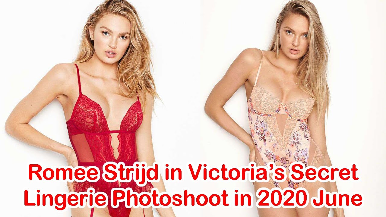 sexy lingerie contest Romee Strijd in Victoria's Secret Lingerie Photoshoot in 2020 Junes
