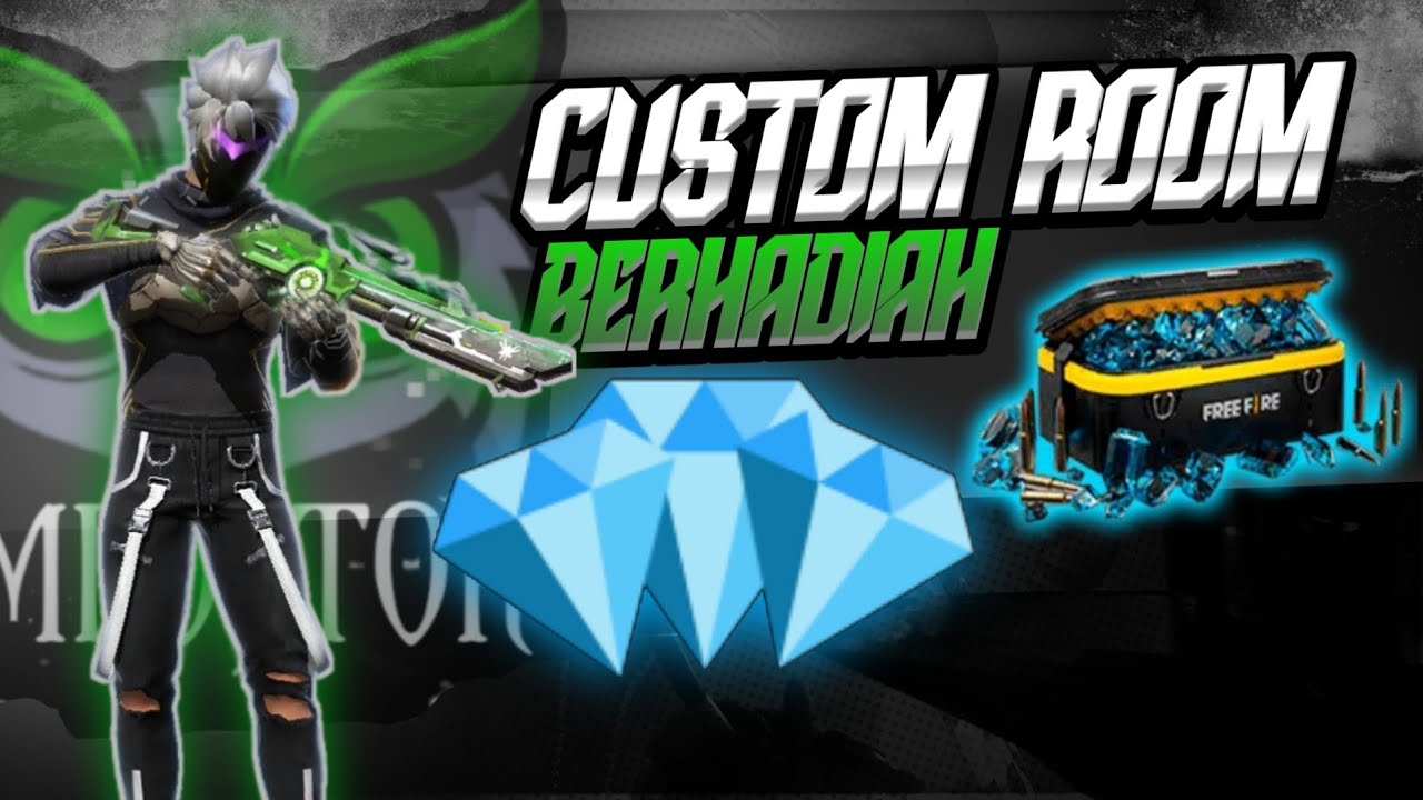 🔴LIVE FF CUSTOM ROOM CR BERHADIAH 12 💎DIAMOND - YouTube