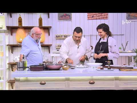 مراد مكرم والفنان نبيل علي ماهر هيجربوا أغرب الأكلات في حياتهم من إيد الشيف منى الصباحي