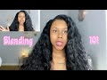 HOW TO: Blend Natural Hair With Deep Wave Clip Ins