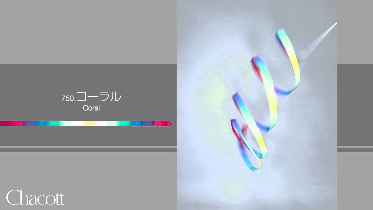 Gradation Ribbon 750.Coral Chacott RjythmicGymnastics - YouTube