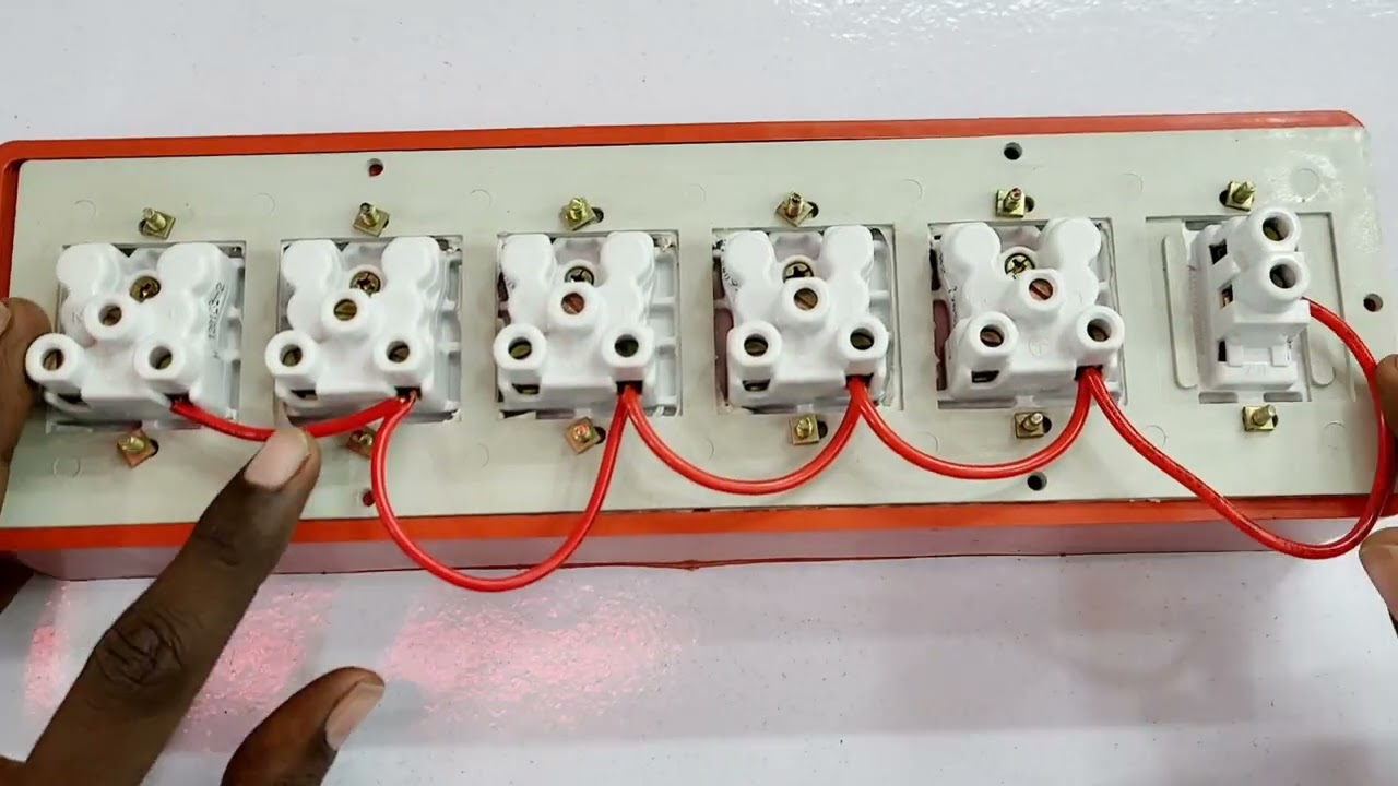 5 socket 1 switch connection || 5 socket 1 switch || 1 switch 5 socket connection
