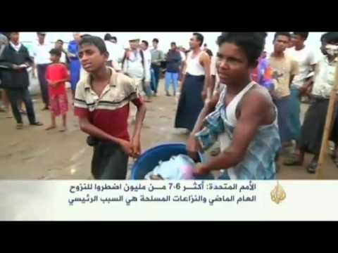 ازدياد عدد النازحين واللاجئين في العالم