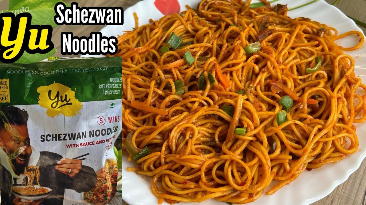 No Maida No Preservatives! Yu Schezwan Noodles Review | Yu Schezwan Noodles Recipe