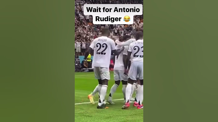 Rudiger reaction when Mbappe scored🤣 (Real Madrid 2-0 Atalanta)