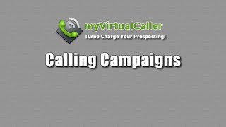 Myvirtualcaller - Creating Campaigns