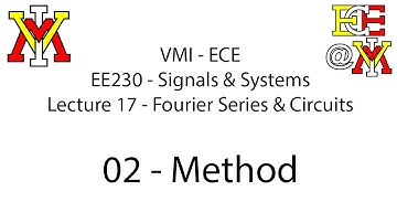 EE230 - 17 Fourier Series and Circuits - 02 Method