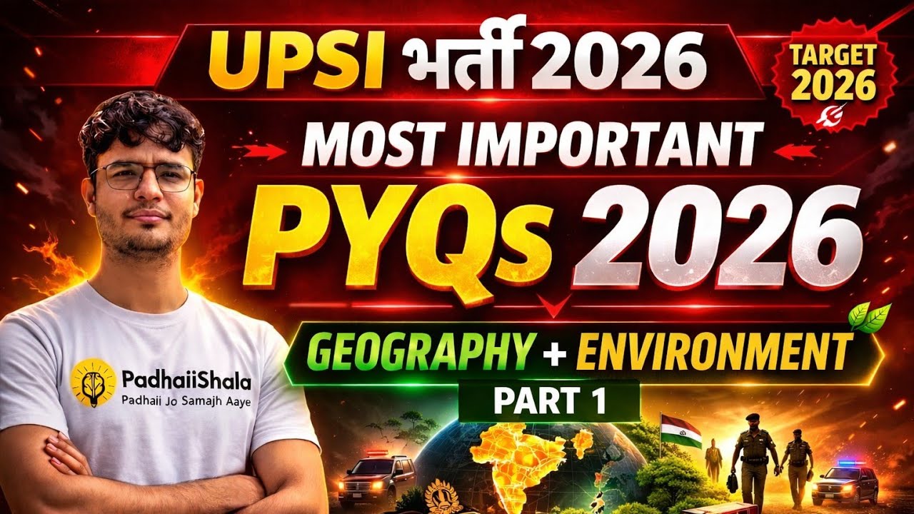 UPSI Geography & Environment PYQs 2025 | Previous Year Questions | Mohak Singh | PRAHAAR