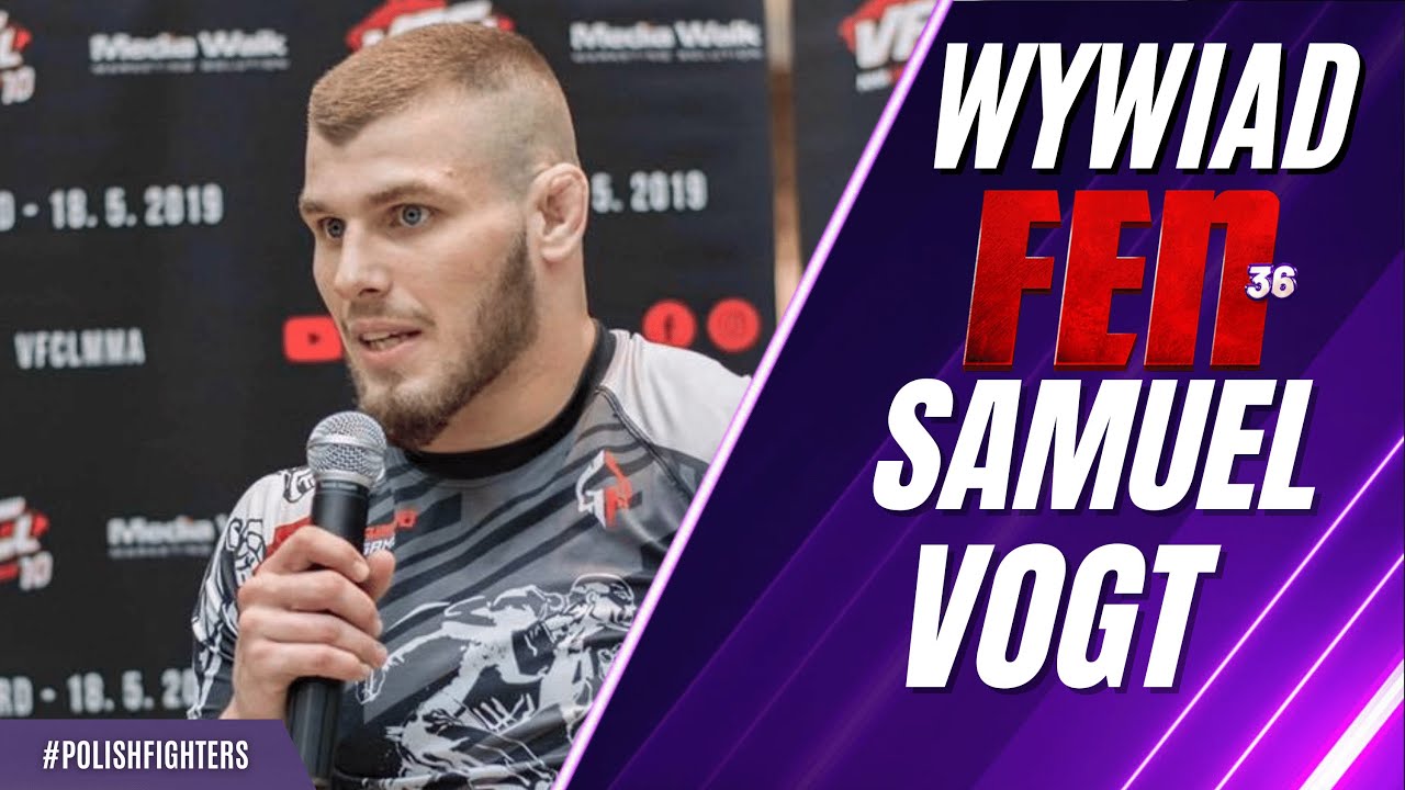 Samuel Vogt przed walką z Maciejem Pacułą na FEN 36 w Szczecinie