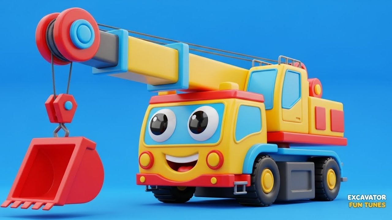 🏗️ Construction Trucks Adventure – Fun Kids Song with 3D Animation!