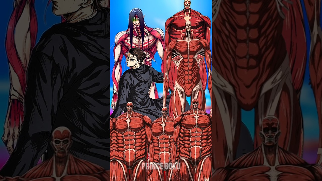 Eren Founding Titan 💀 Vs Bertholdt & Armin Colossal Titans 💥 | Rumbling Begins ⚡ 