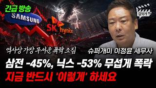 (긴급 증시 진단) 삼성전자 -45%, SK하이닉스 -53% 무섭게 폭락, 지금 반드시 '이렇게' 하세요 (슈퍼개미 이정윤 세무사)