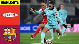 Barcelona vs. SK Brann_ HIGHLIGHTS (UEFA Women's Champions League 2023-24 Quarter-final First Leg)