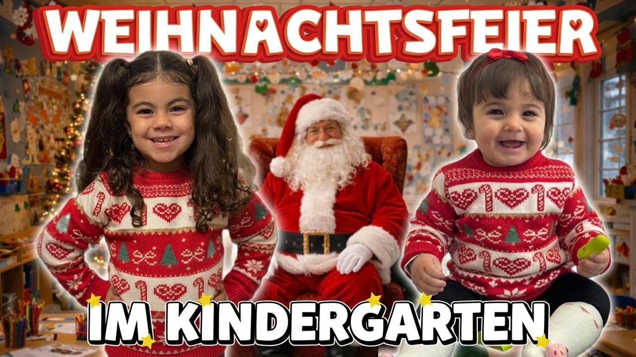 Beatrice und Anastasias erstes Weihnachtsfest im Kindergarten 🎄🎅🏻✨