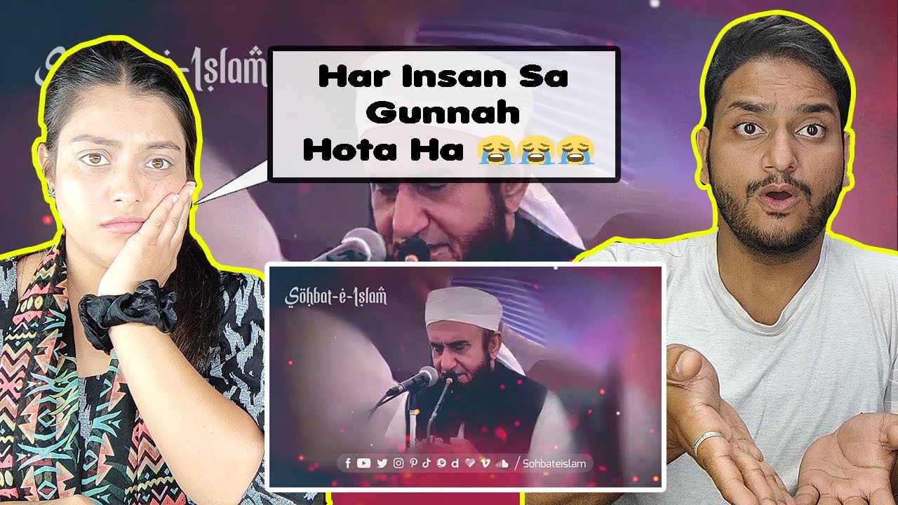 Indian Reaction on Har Insan Sa Gunnah Hota Ha 😭 - Cryful Byan | By Molana Tariq Jamil