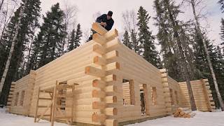 65-Year-Old Man Builds an AMAZING Wooden House in the Forest | Beginning to End By @ThisIsMyAlaska