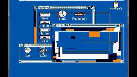 WinUAE: Commodore AMiGA 1000 and Workbench 1.0