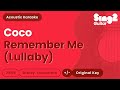 Coco Remember Me Lullaby Acoustic Karaoke