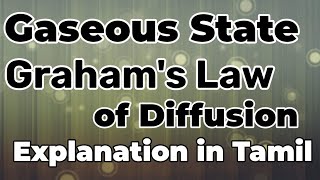 GS-9/Graham's law of diffusion/Diffusion/Effusion/#sdchemistry