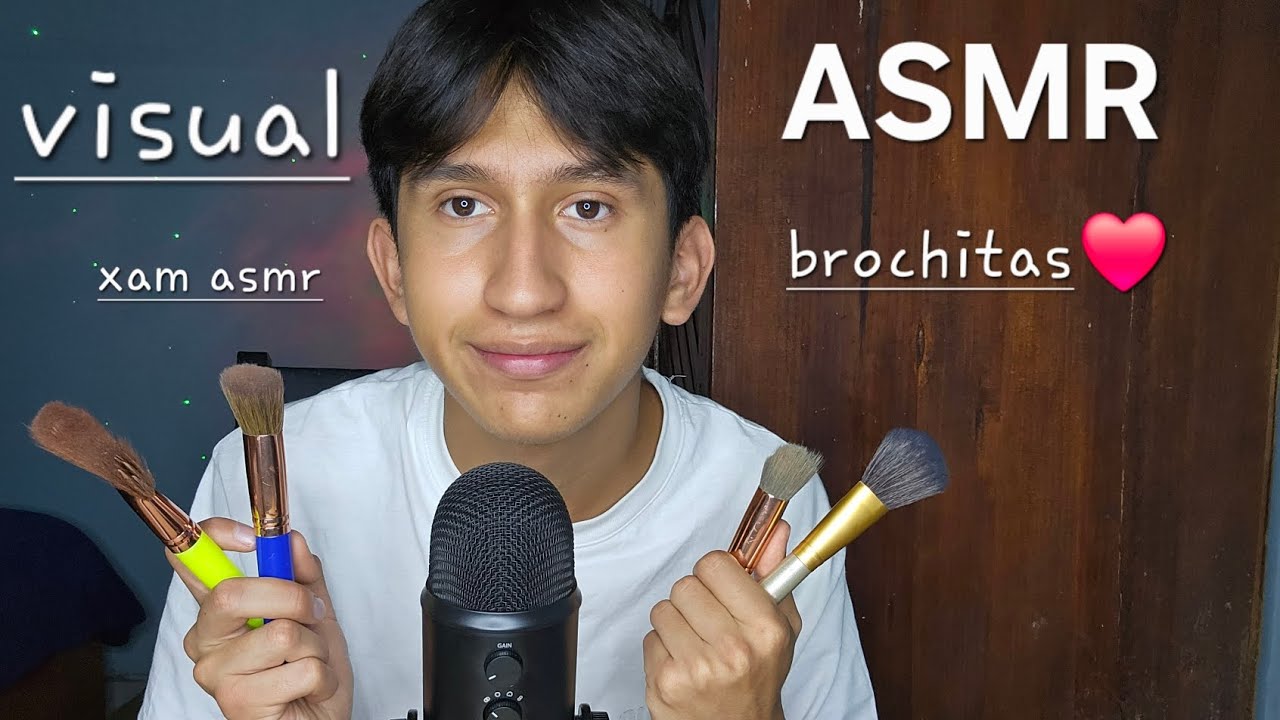 ASMR VISUAL Cuidadosamente Lento con Brochas ❤️😴