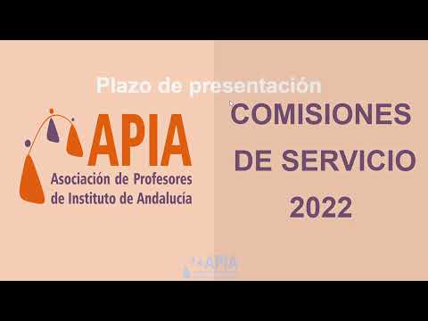 Comisiones de servicio 2022-2023