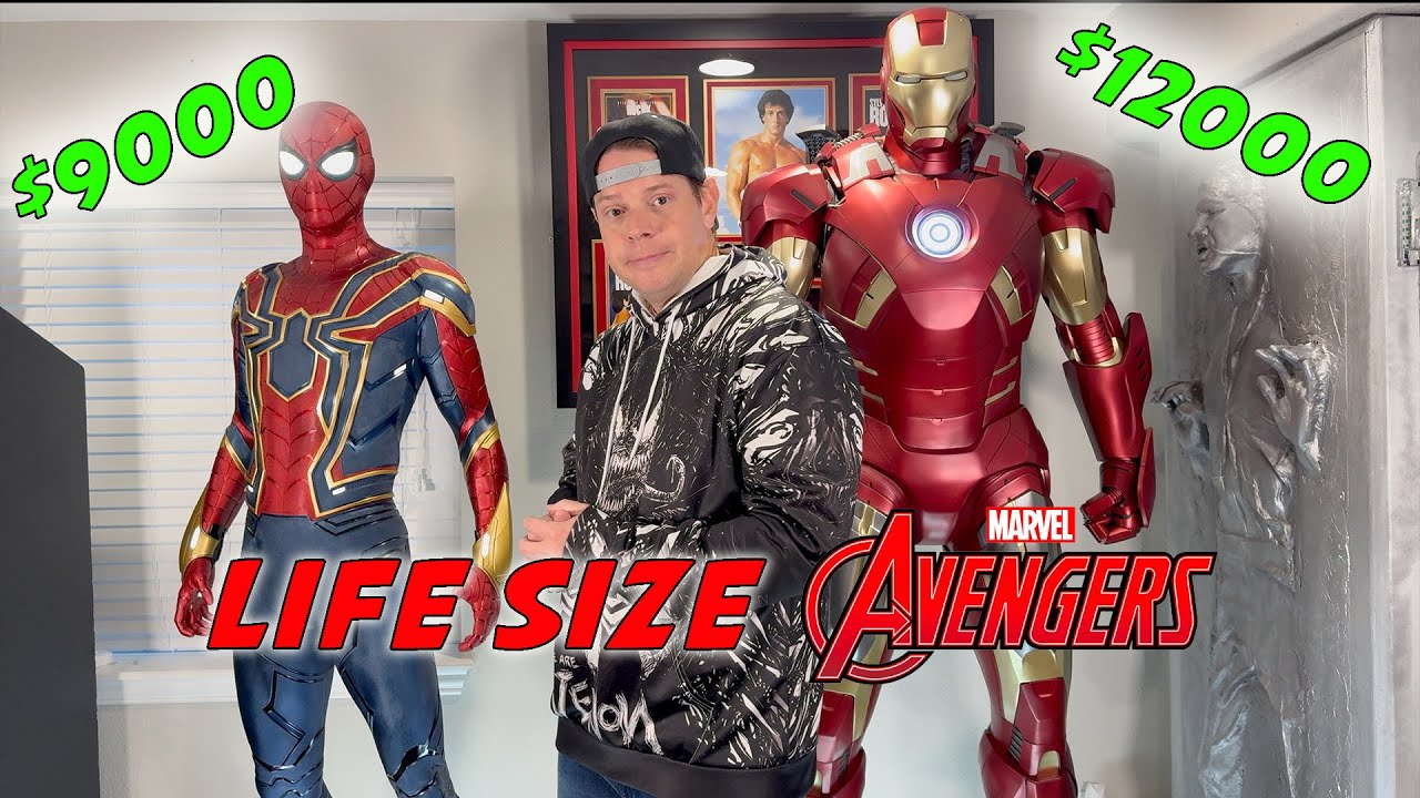 $20K in LIFE SIZE MCU Statues! Queen Studios Iron Spider & Iron