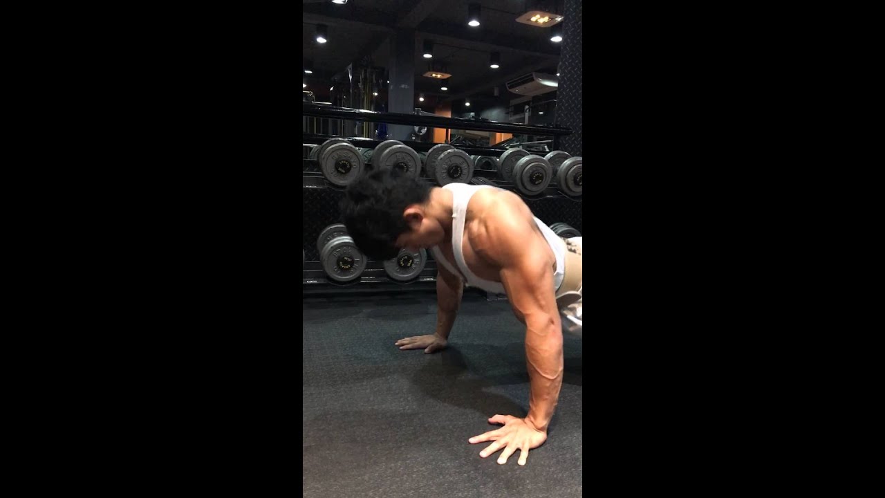 kennel cough Chest day + posing!