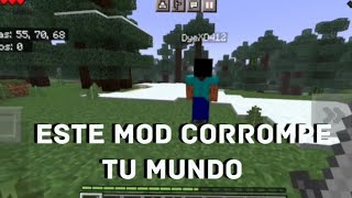 ESTE MOD DE TERROR CORROMPE TU MUNDO DE MINECRAFT BEDROCK??😱