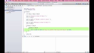 Mac C++ Programming #10   Nested If Statments