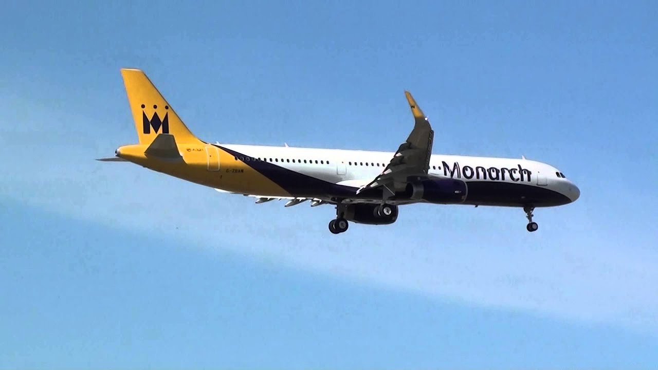 Monarch Airbus 321(WL) G-ZBAM Landing Malaga AGP