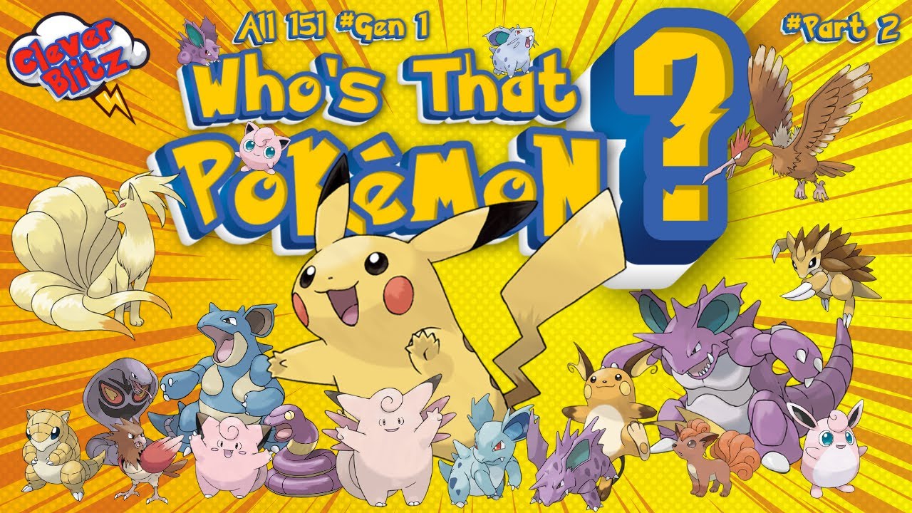 #Part-2 Who's That Pokemon? ⚡️All #151 Gen 1 PoKéMoN Names in Order # ...