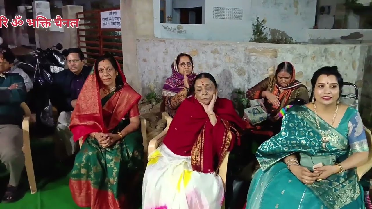 अजमेर की वैशाली नगर स्थित झूलेलाल कॉलोनी में बाबा श्री श्याम की भजन संध्या का आयोजन 